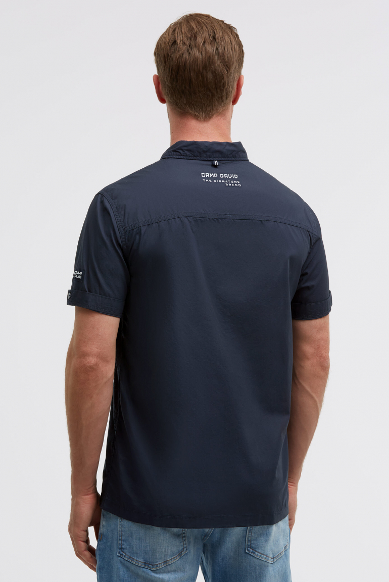 Kurzarmhemd mit Label Prints