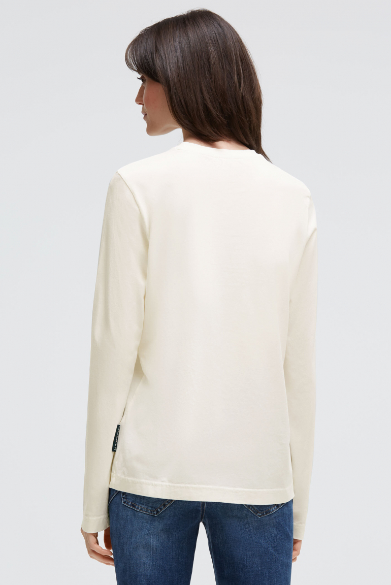 Oversized Longsleeve mit Label Print