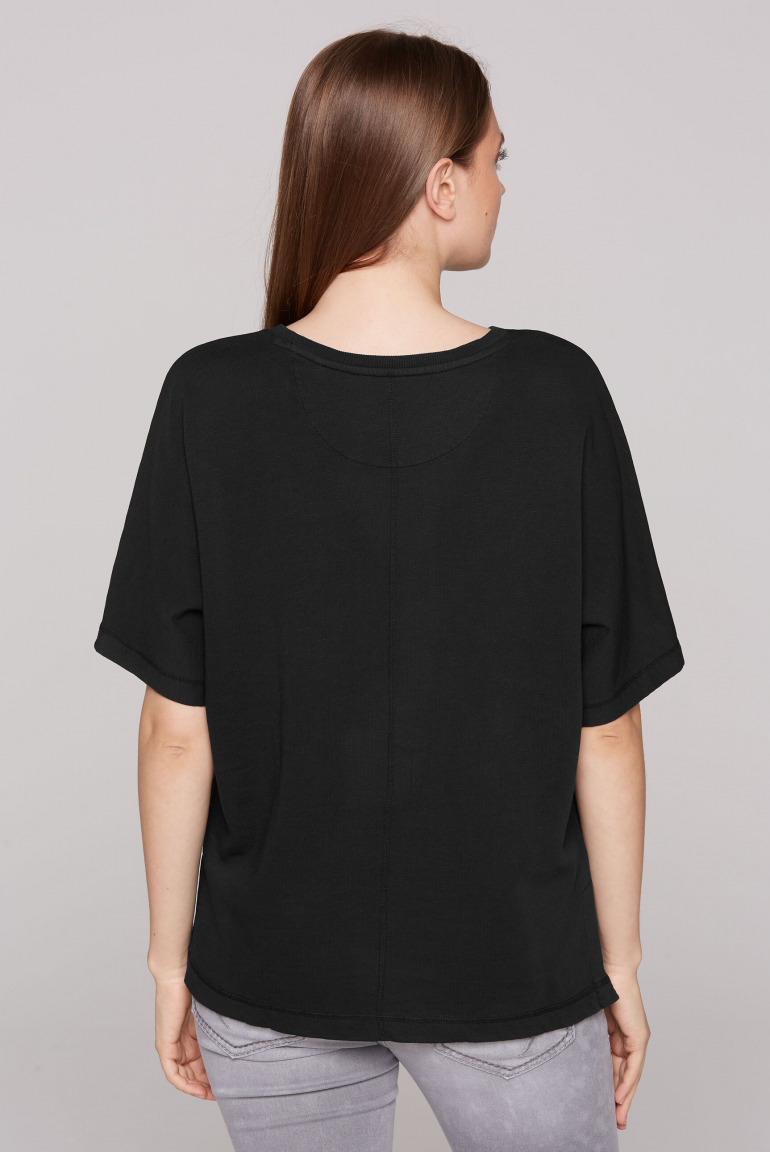 Oversized Sweatshirt mit Kurzarm und Artwork