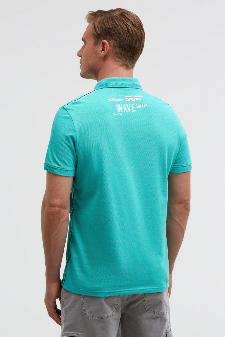 Pikee-Polo Kurzarm mit Rubber Prints