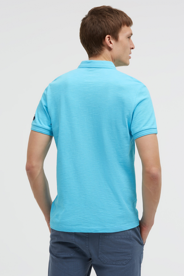 Pikee-Polo mit Artworks und Puffprint-Details
