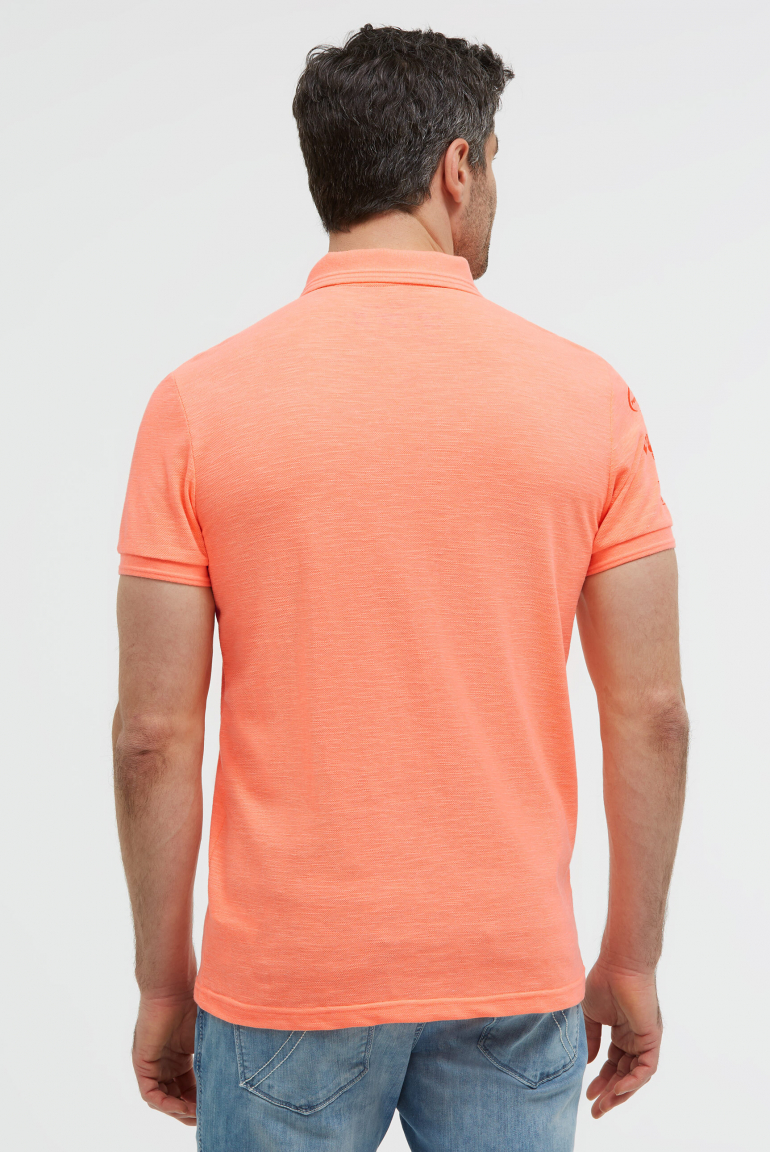 Pikee-Polo mit Artworks und Puffprint-Details