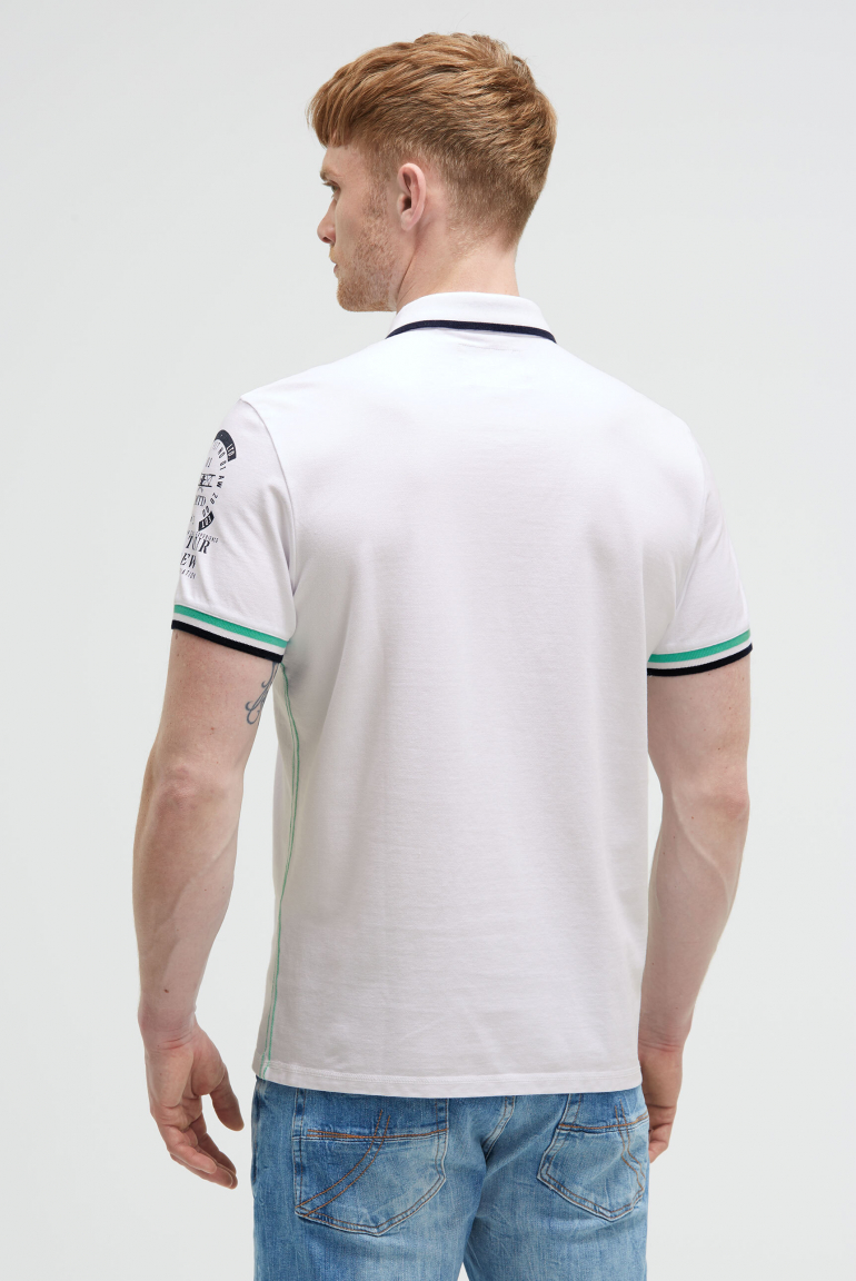 Pikee-Polo mit Prints und Patches