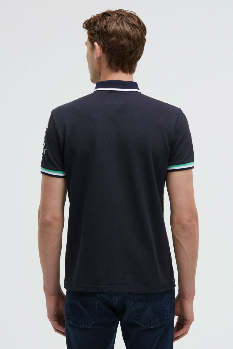 Pikee-Polo mit Prints und Patches