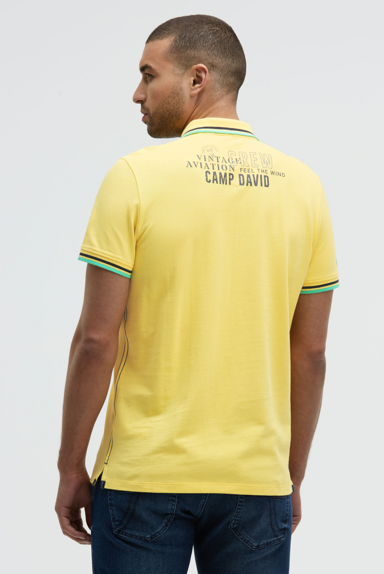 Poloshirt aus Pikee mit Logo Artworks