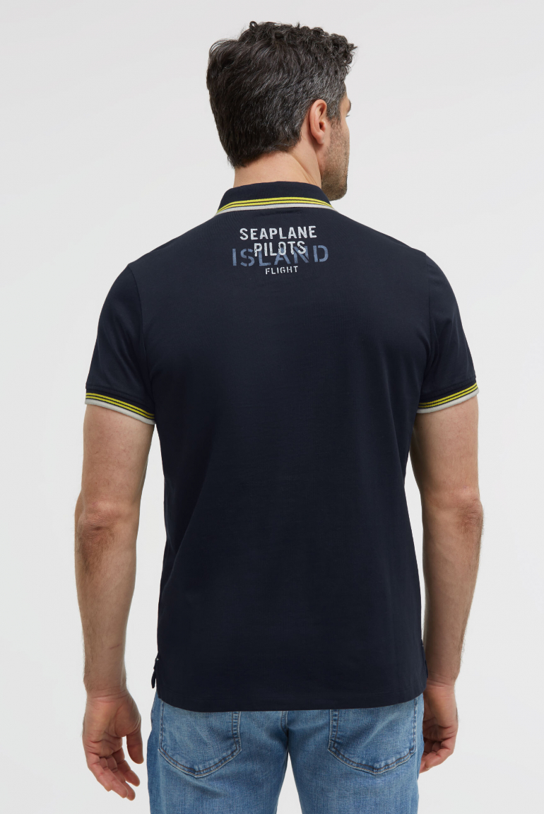 Poloshirt Kurzarm mit Logo-Applikationen
