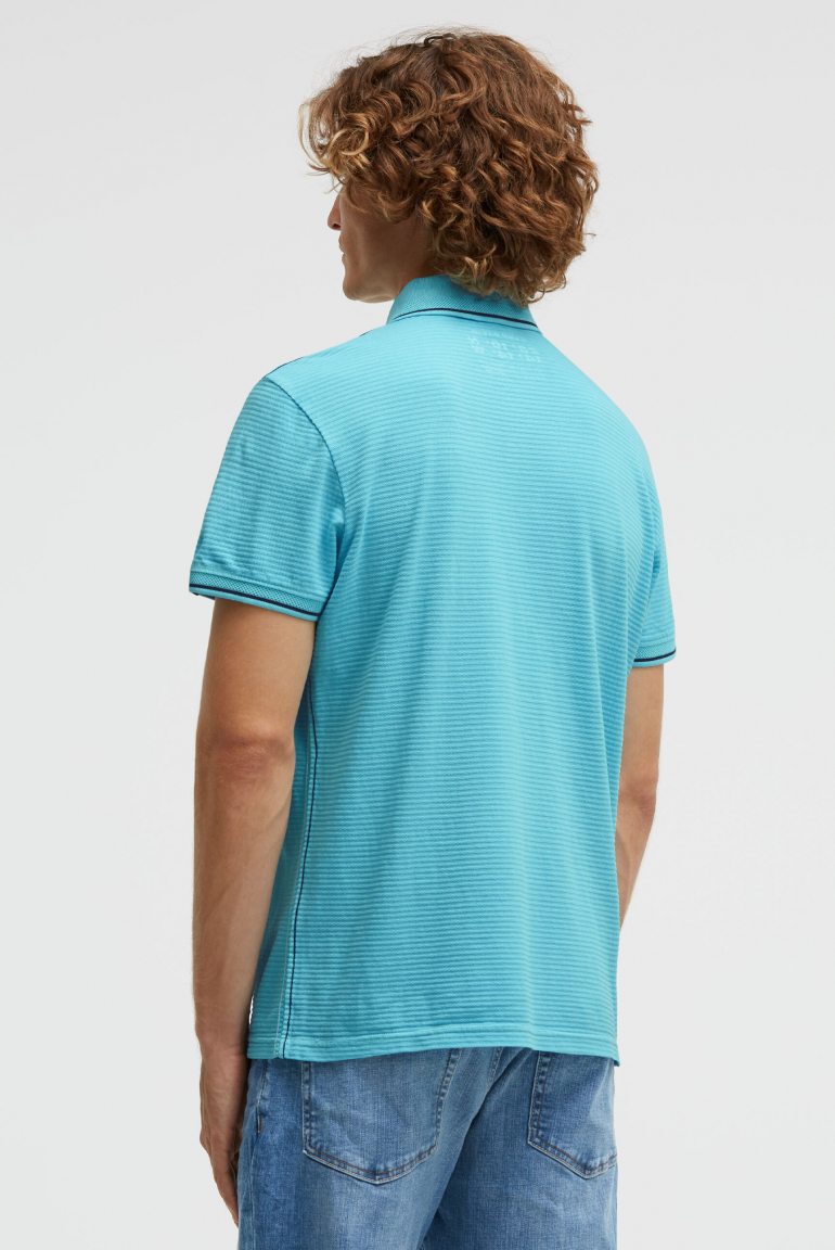 Poloshirt Kurzarm mit Struktur-Details