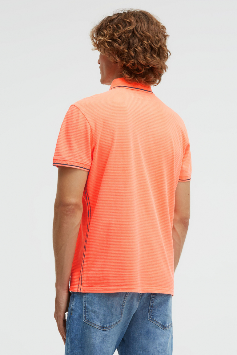 Poloshirt Kurzarm mit Struktur-Details