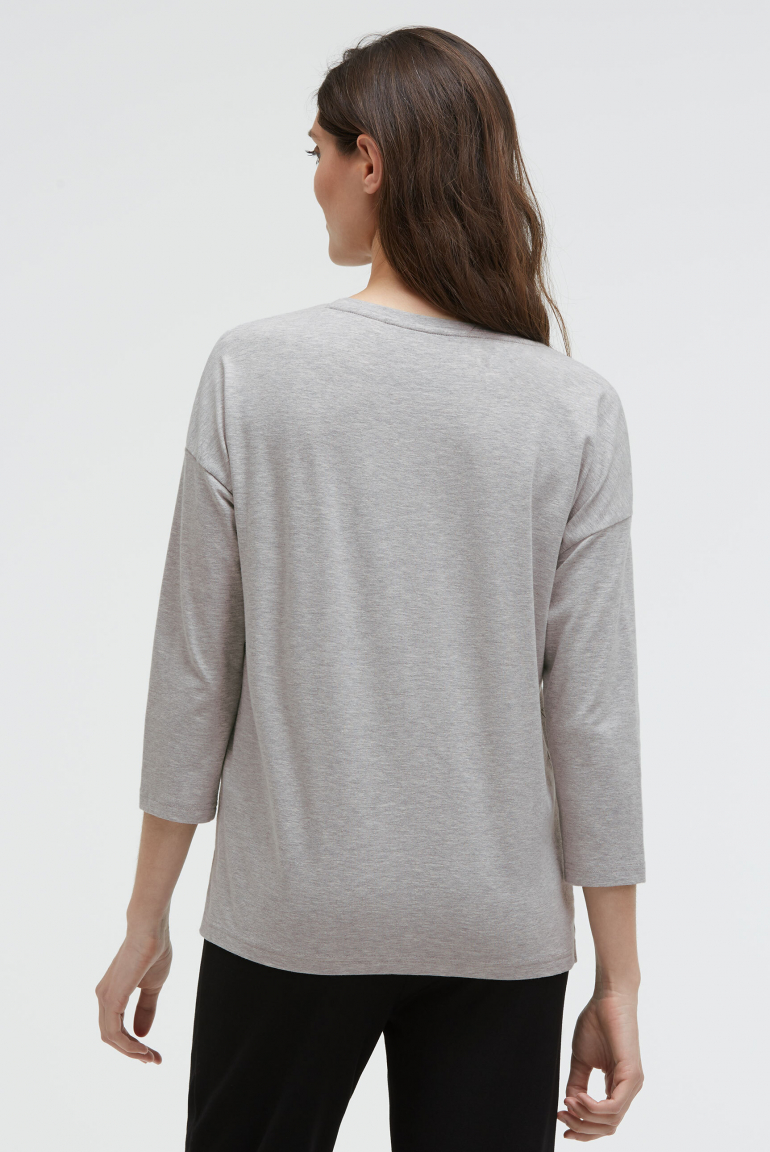 Shirt mit verkürzten Ärmeln und Artwork