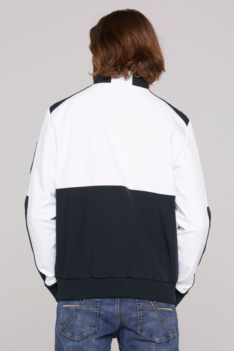 Softshelljacke mit Colour-Blocking