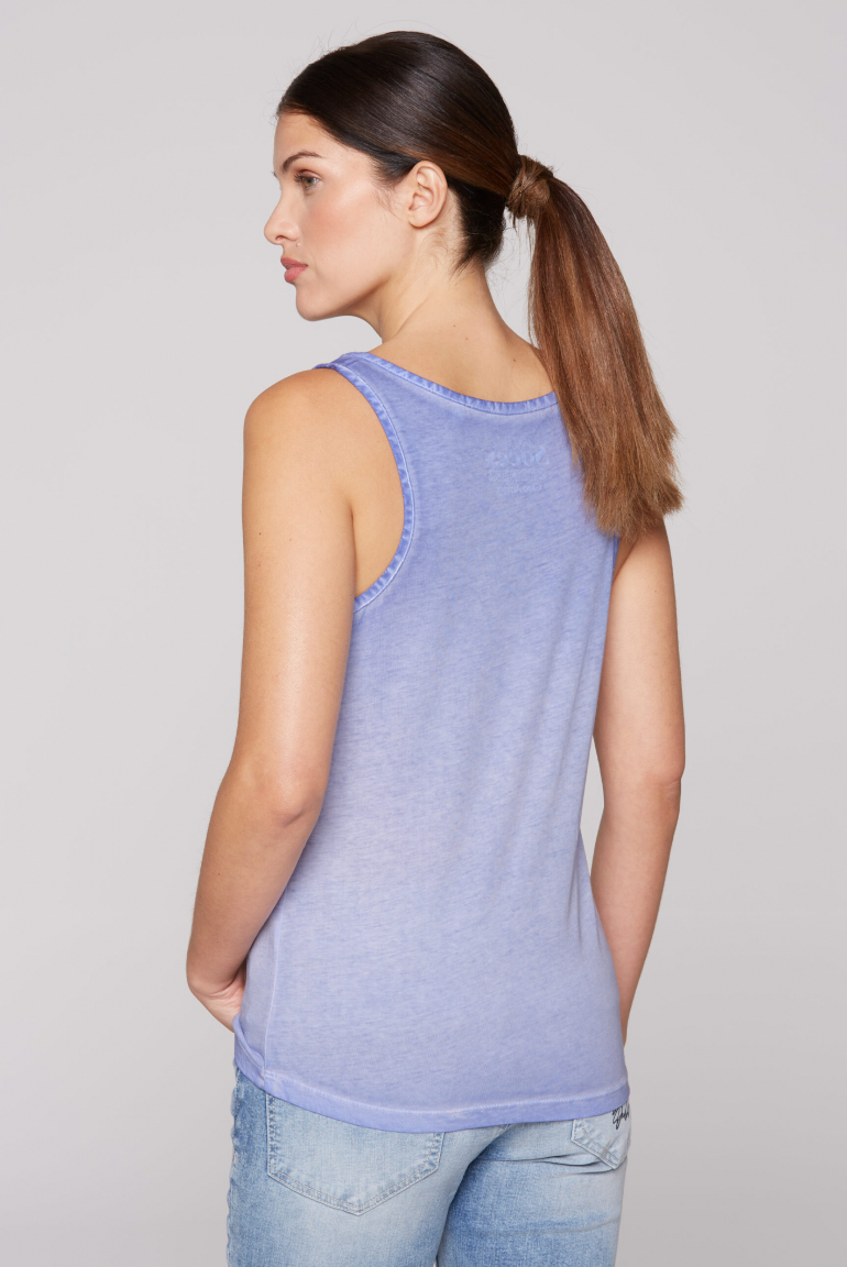 Sommertop Oil Dyed mit Print