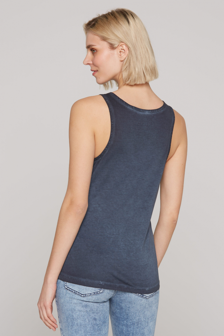 Sommertop Oil Dyed mit Print