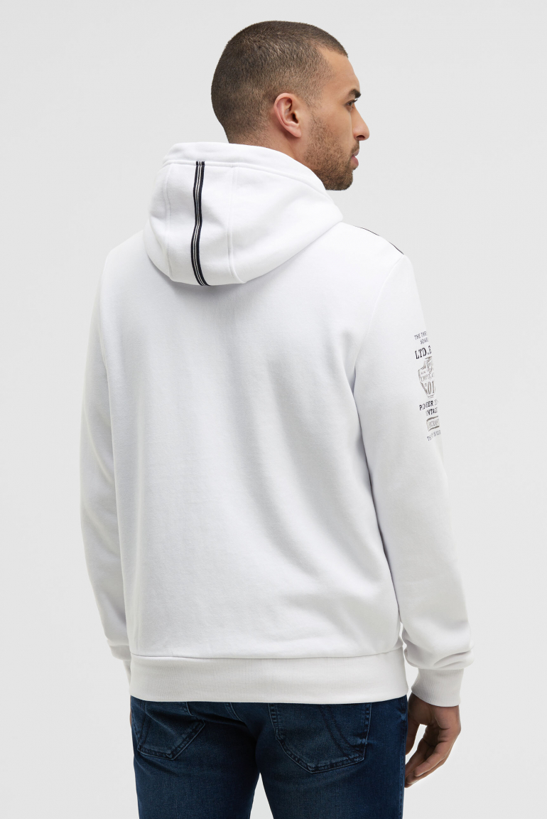 Sweatjacke mit Kapuze und Logo Artworks