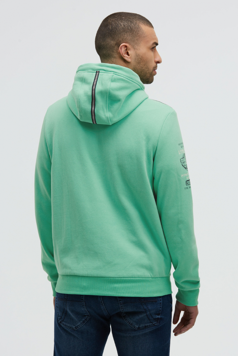 Sweatjacke mit Kapuze und Logo Artworks