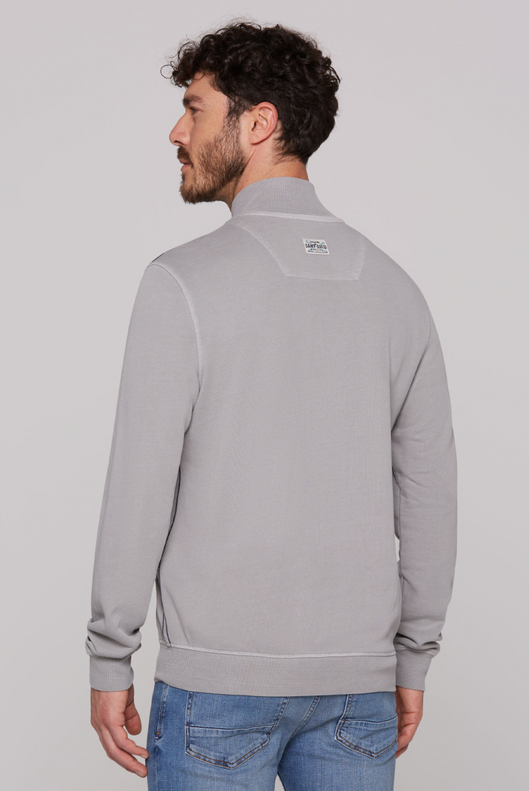 Sweatjacke mit Logo-Applikationen