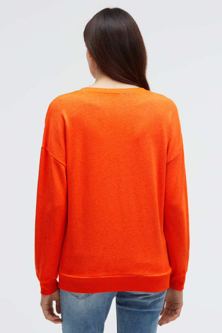 Sweatshirt mit Glitter Artwork