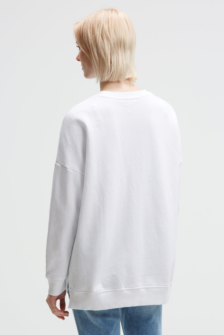 Sweatshirt mit Glitter Rubber Print