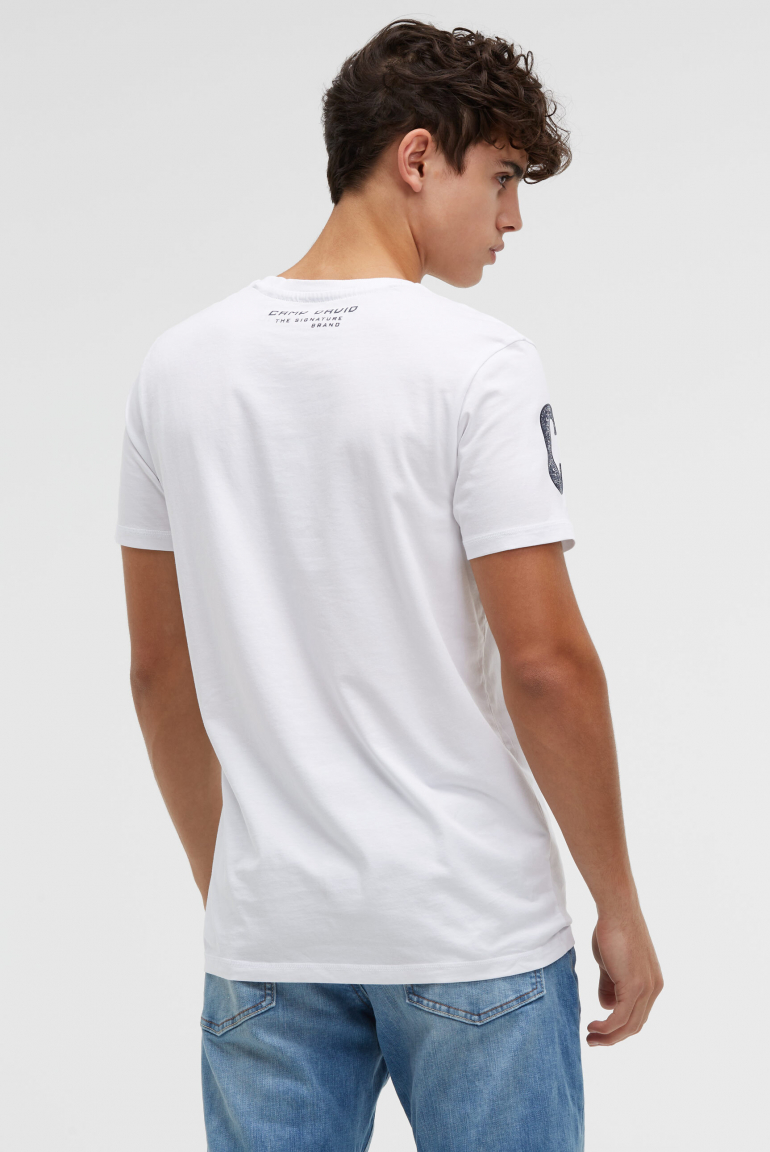T-Shirt mit auffälligem Logo Print