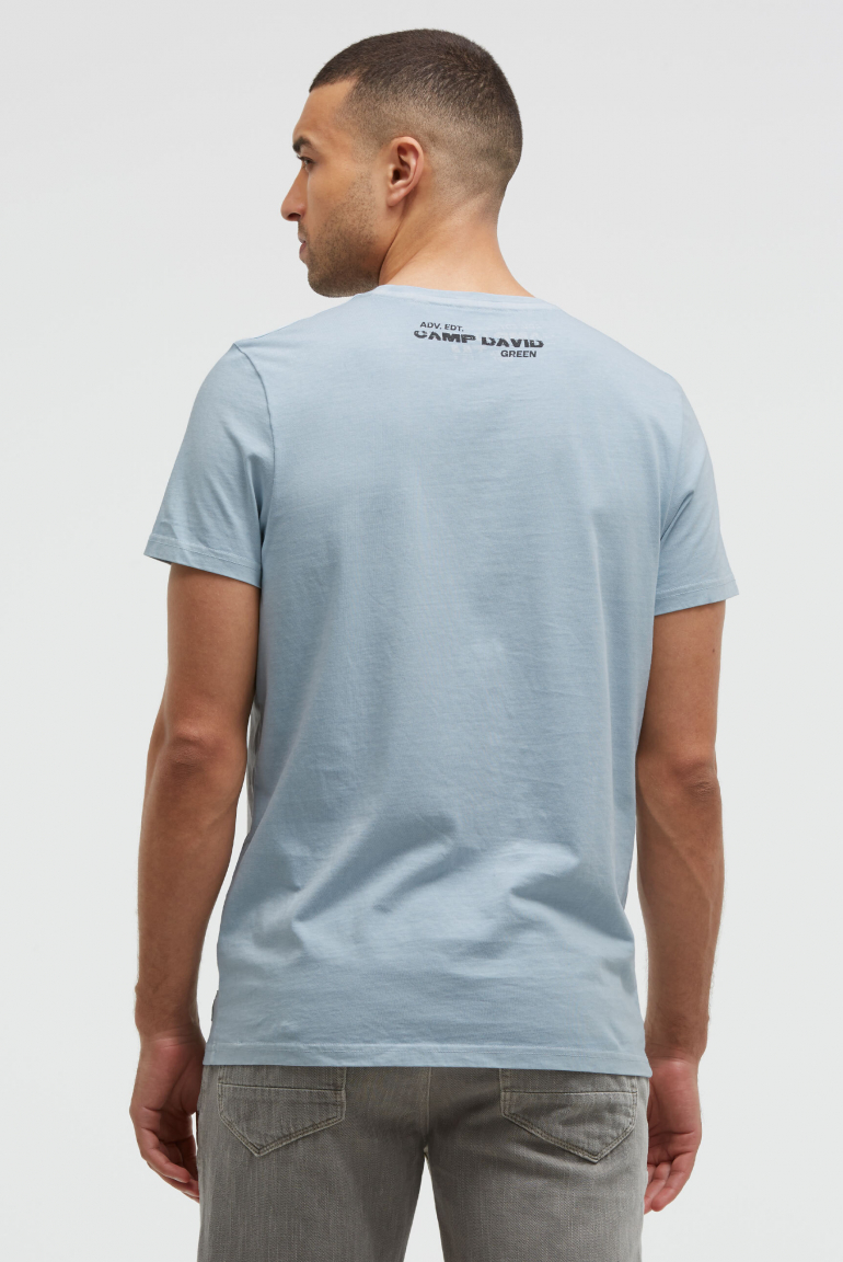 T-Shirt mit Photo- und Rubber-Print