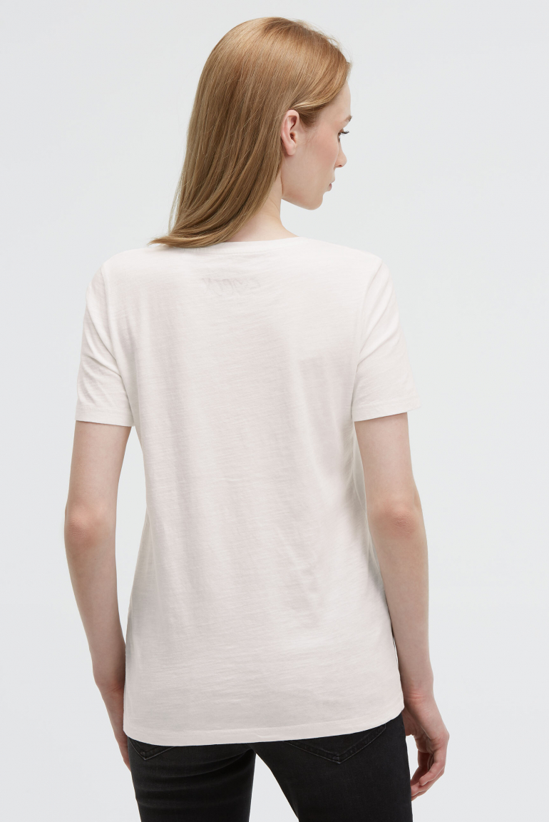 T-Shirt mit Rundhalsausschnitt und Photoprint