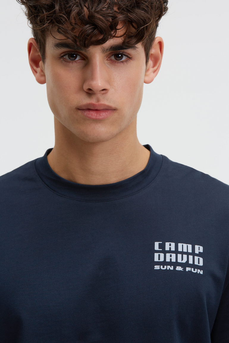 T-Shirt Rundhals mit Back-Print