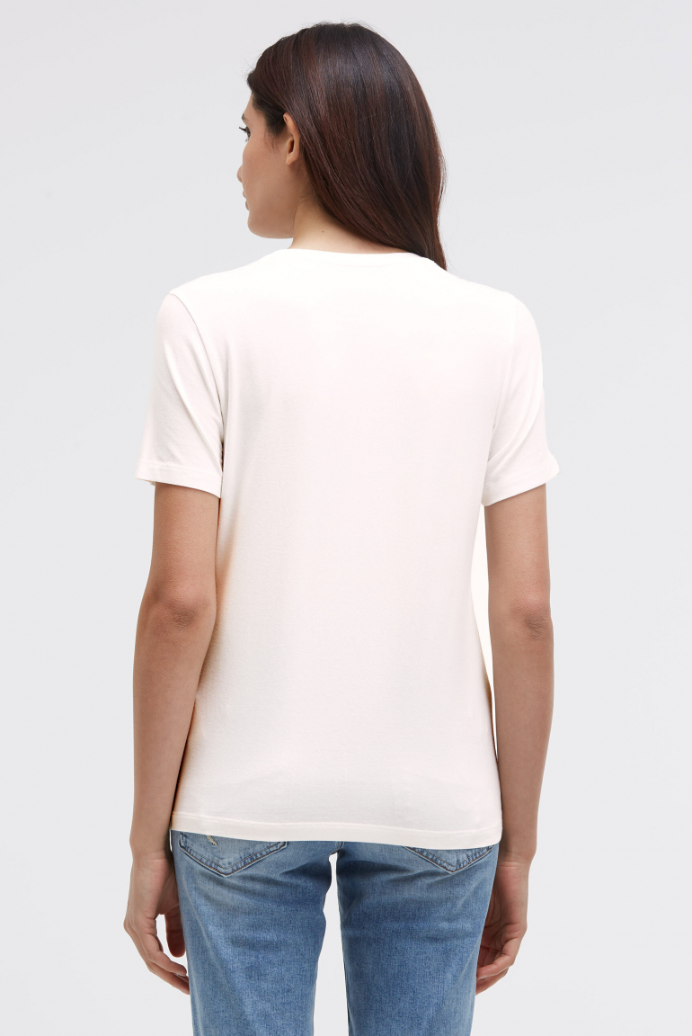 T-Shirt Rundhals mit Colour Gradient Print