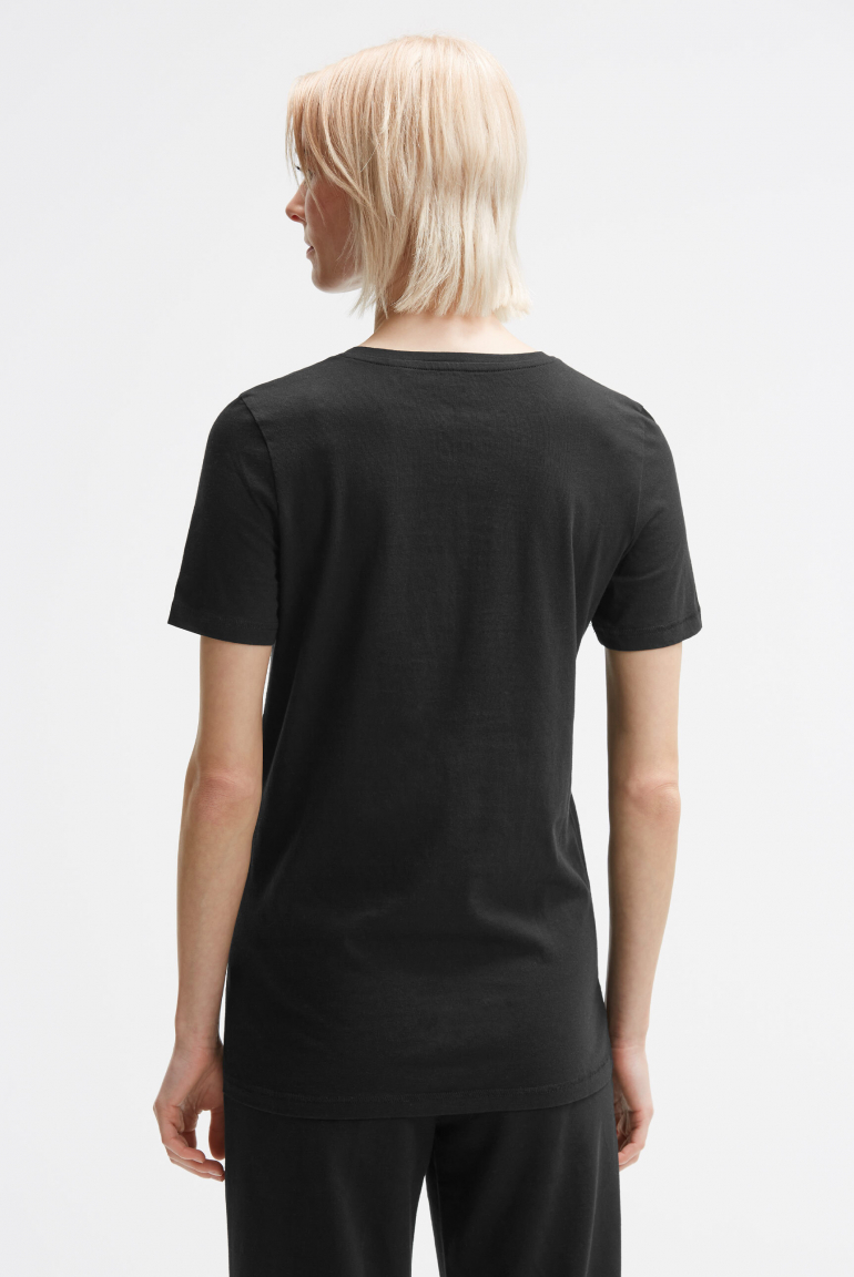 T-Shirt Rundhals mit Glitter Print