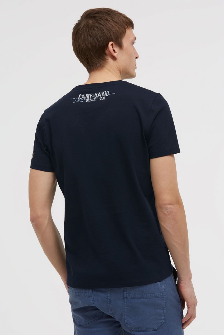 T-Shirt Rundhals mit Logo Prints