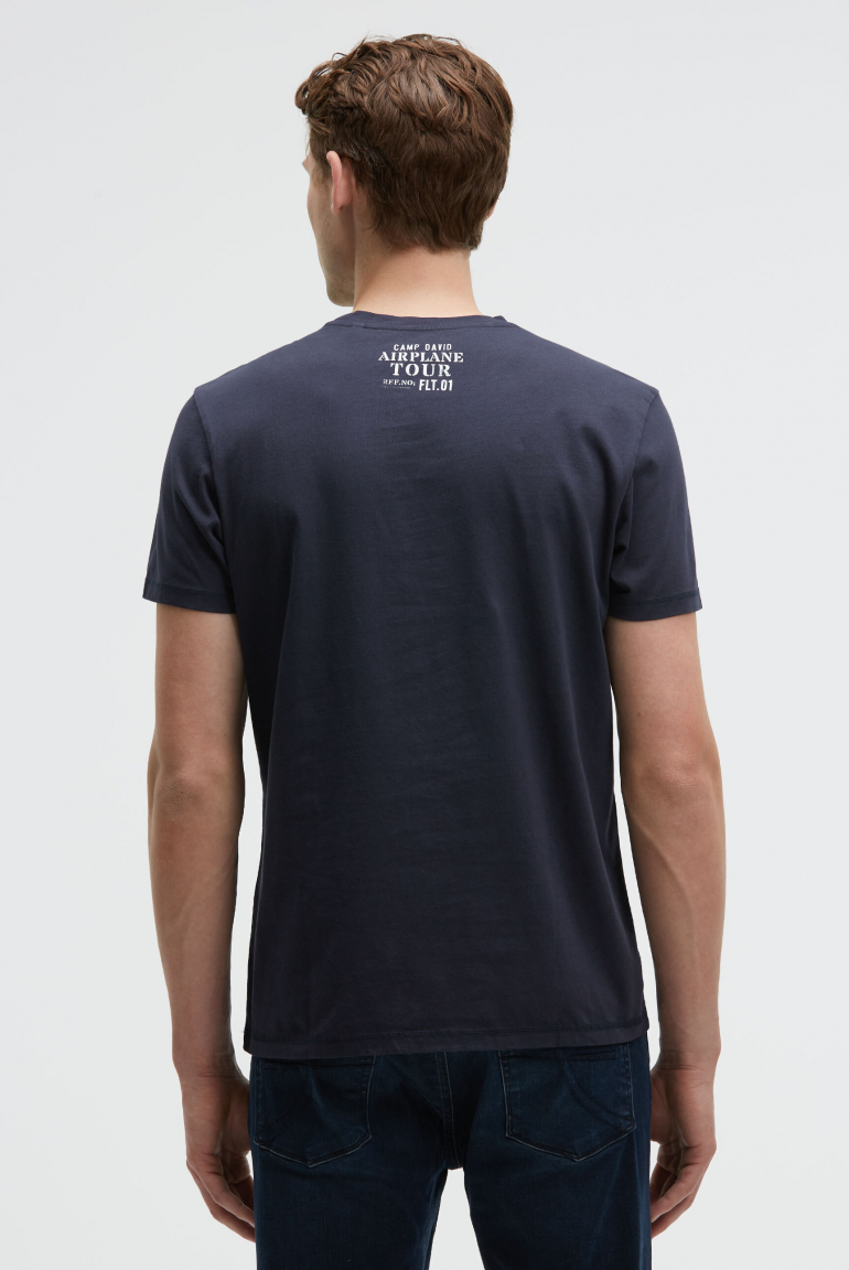 T-Shirt Rundhals mit Puffprint