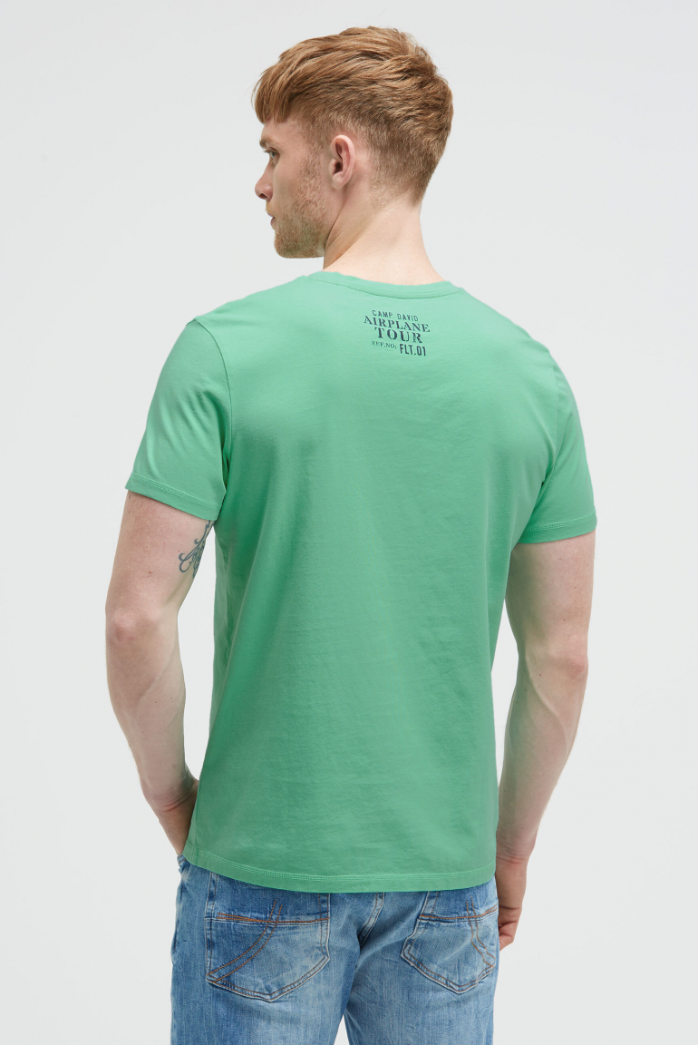 T-Shirt Rundhals mit Puffprint