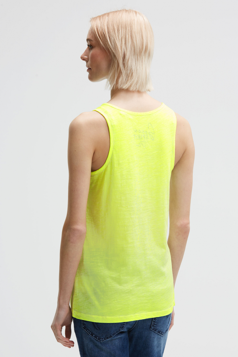 Top mit Glitter Print