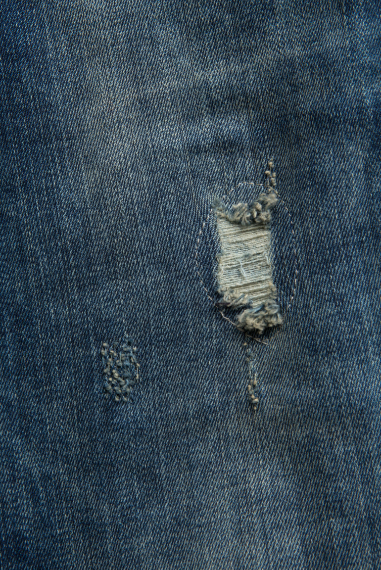 Vintage Jeans HE:DI mit Destroy-Effekten Slim Fit