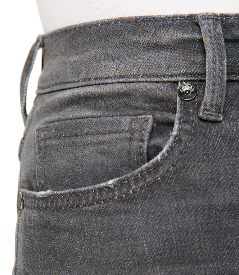 Vintage Jeans mit hohem Bund, Slim Fit