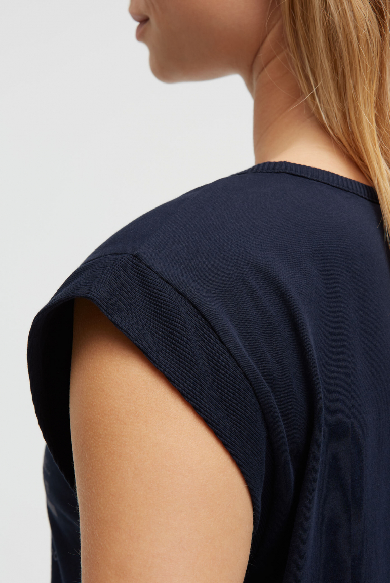 Ärmelloses Shirt mit Logo Prints