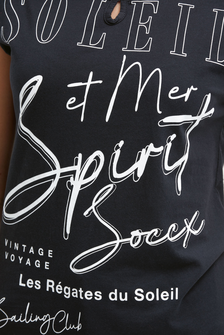 Ärmelloses Shirt mit Wording Print