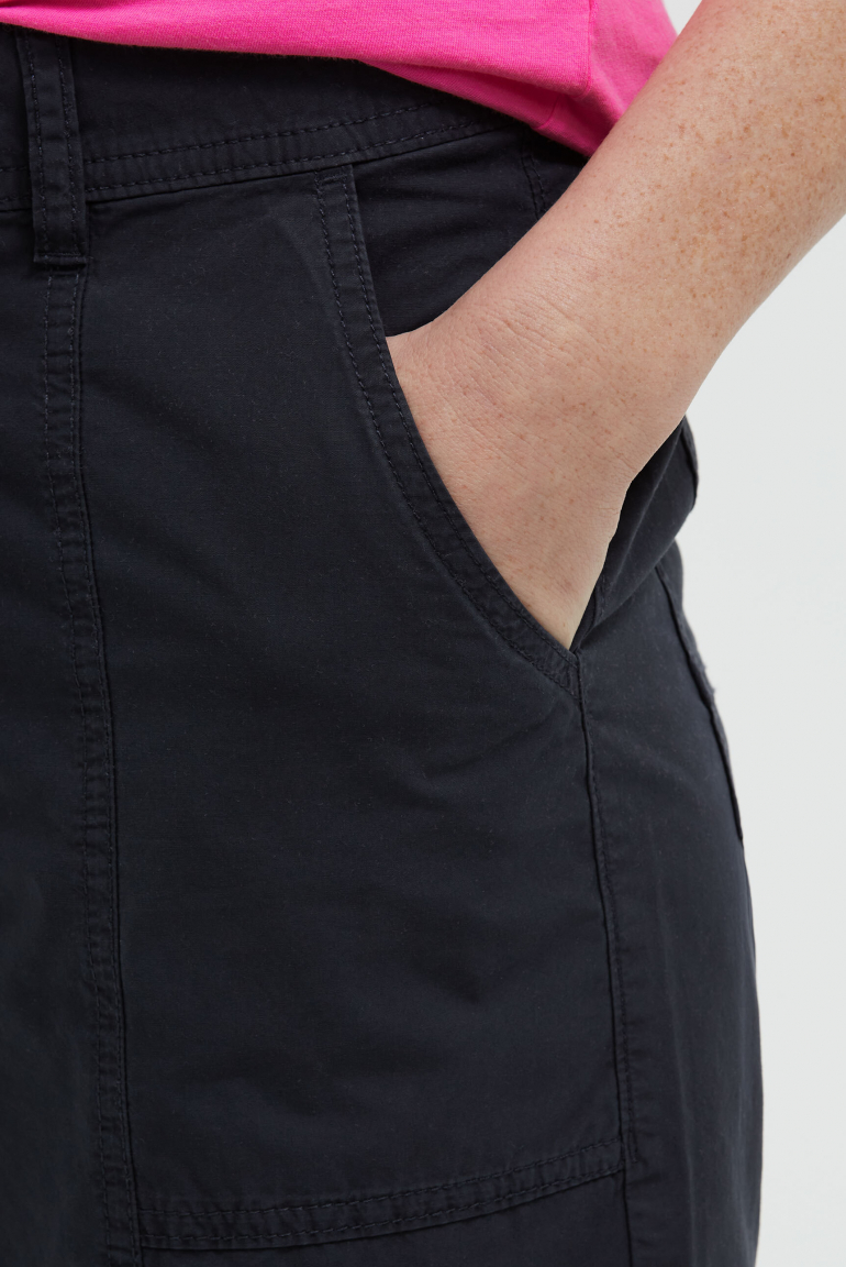 Bermudashorts mit Zip Fly