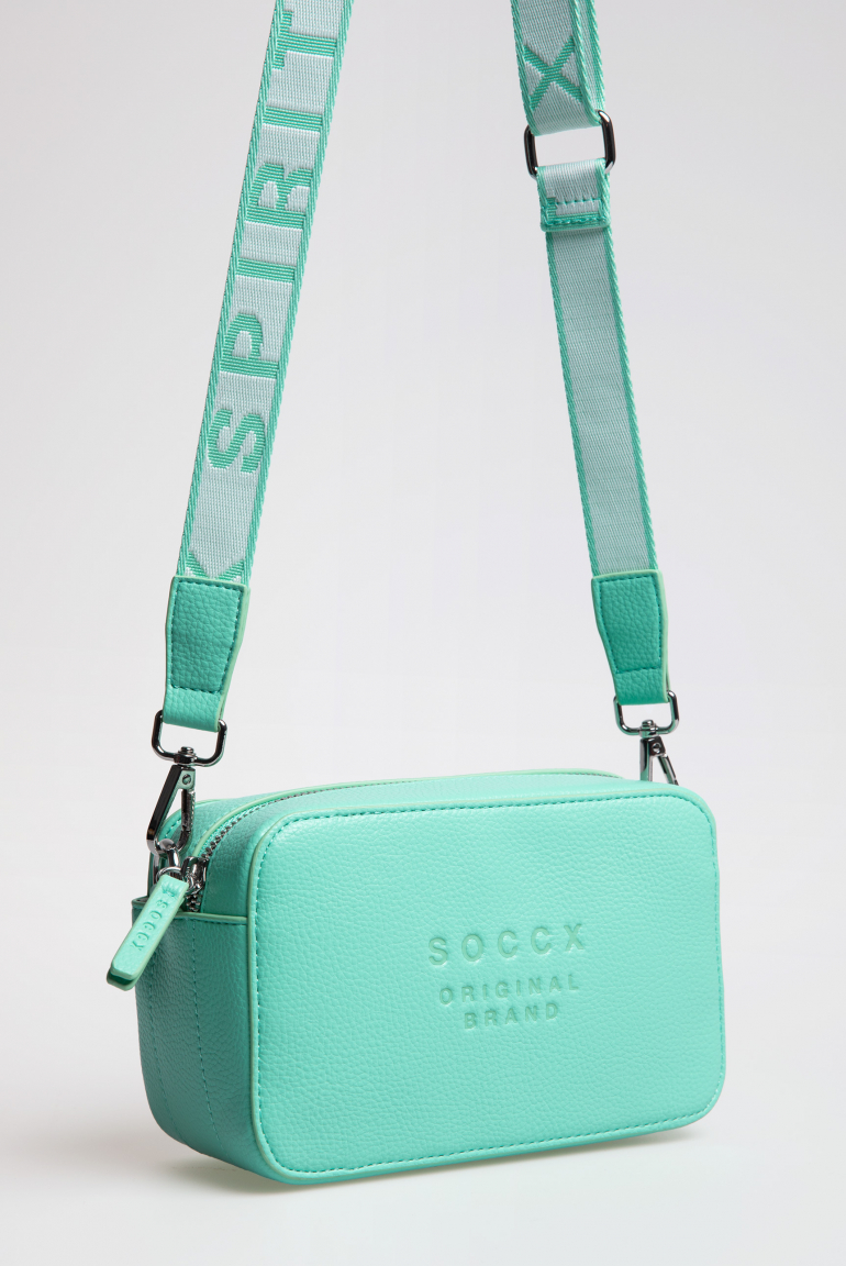 Crossbody Bag mit Logo und Intarsia-Webriemen