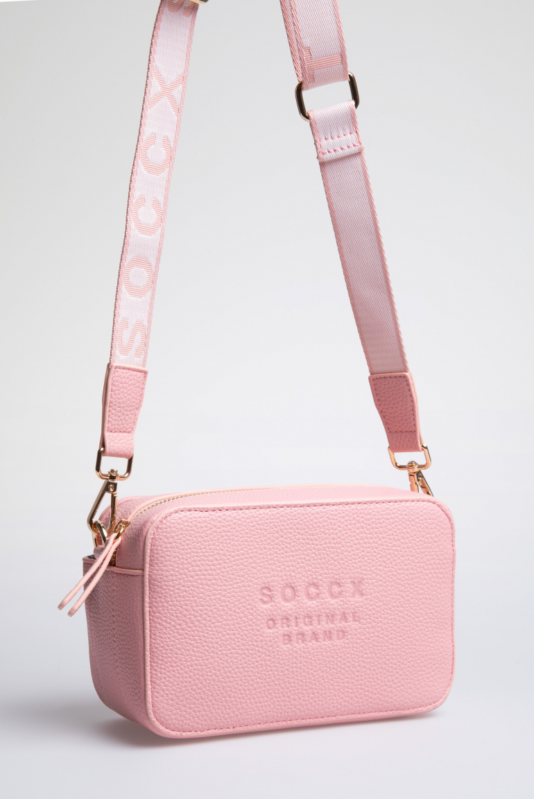 Crossbody Bag mit Logo und Intarsia-Webriemen