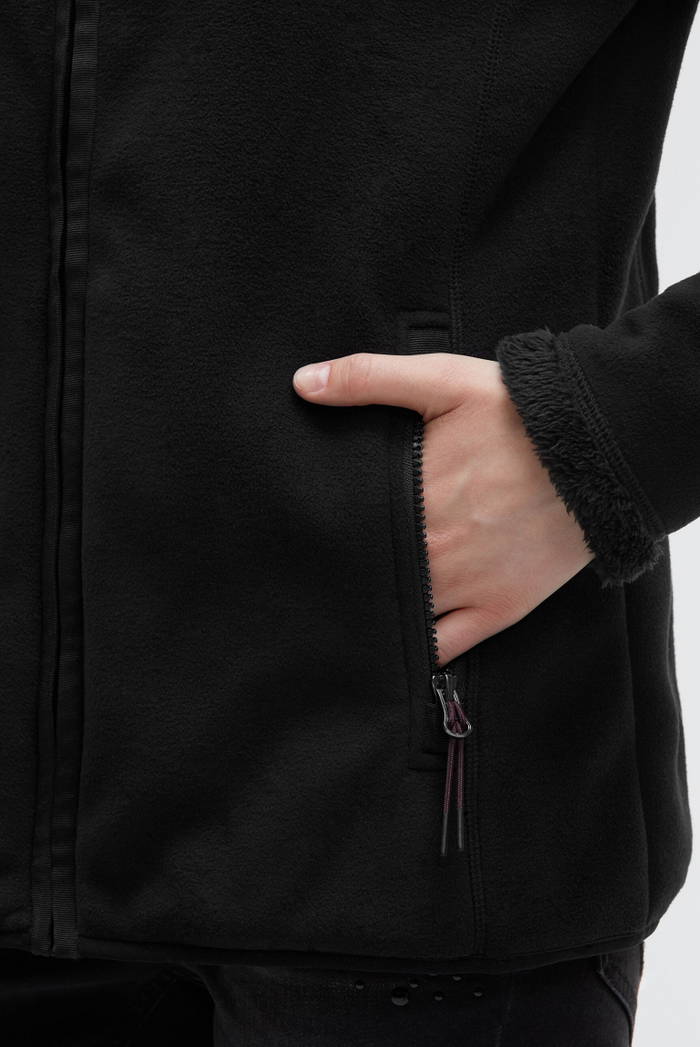 Fleecejacke im Sherpa-Look