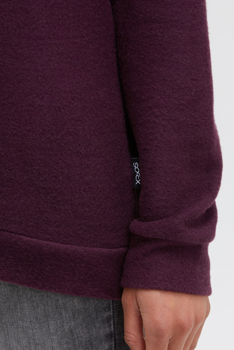 Hoodie aus Flauschstrick