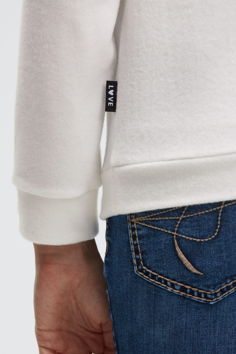 Hoodie aus Flauschstrick