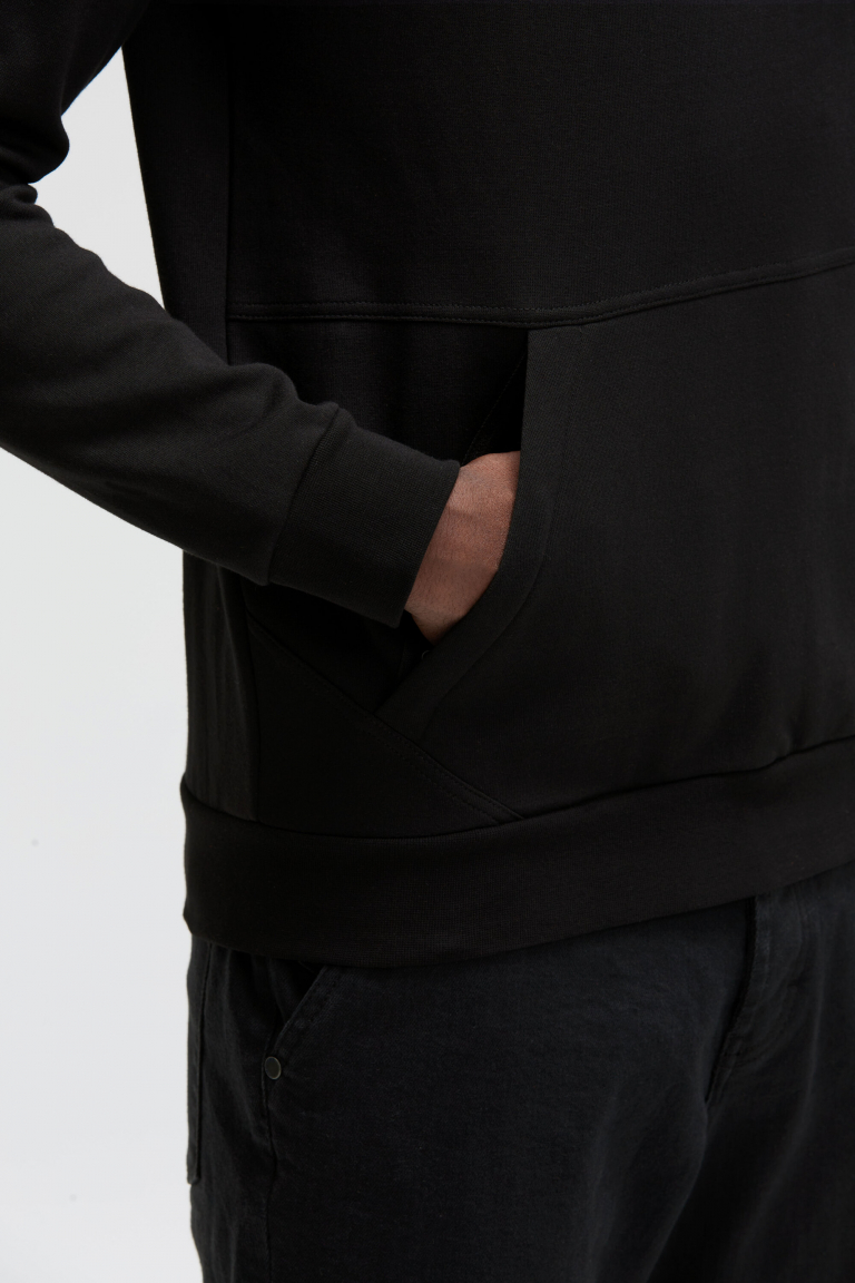 Hoodie aus Interlock mit Rücken-Artworks