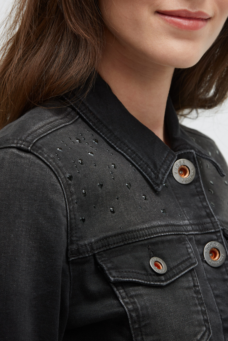 Jeansjacke JU:NE mit Schmucksteinen