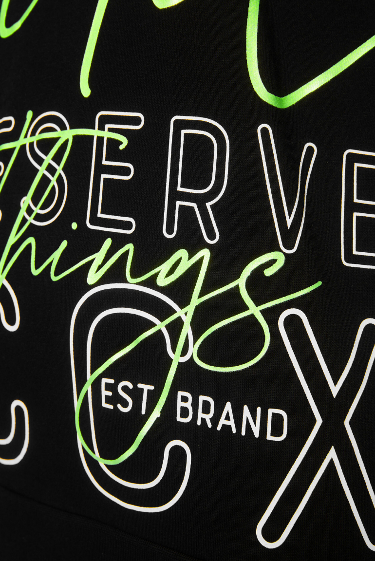 Kapuzensweatshirt mit XL-Wording