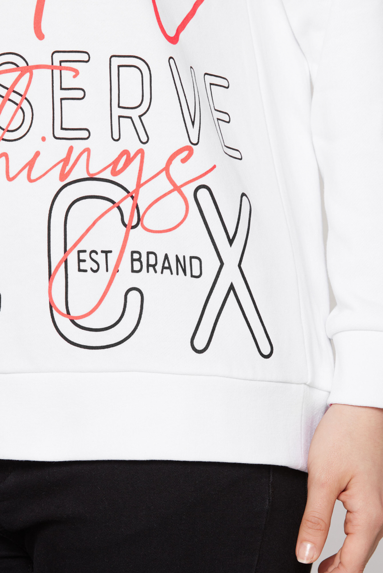 Kapuzensweatshirt mit XL-Wording