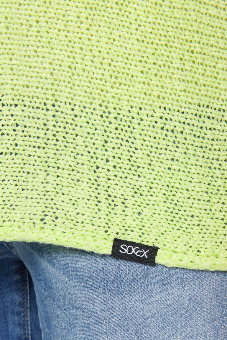 Kurzarm-Pullover aus Effektgarn