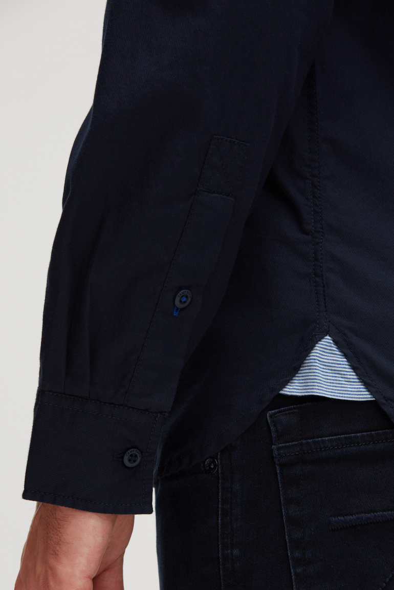 Langarmhemd mit Klappentaschen und Prints