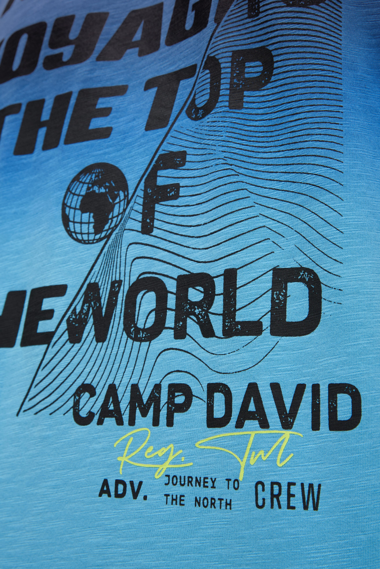 Longsleeve Dip Dye mit Label Prints