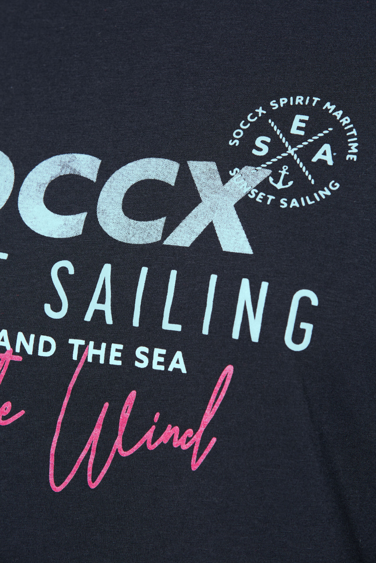 Oversized-Shirt mit Fledermausärmeln und Print