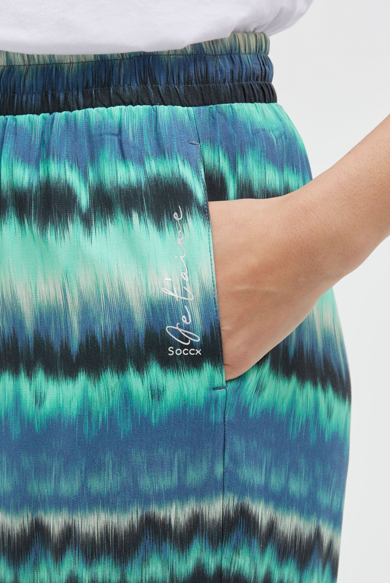 Palazzohose mit All Over Print